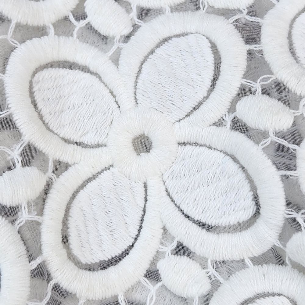 ☔️🩵Vintage V Cristina White Buttoned Embroidered Lace Sleeveless Top Small - Picture 10 of 11